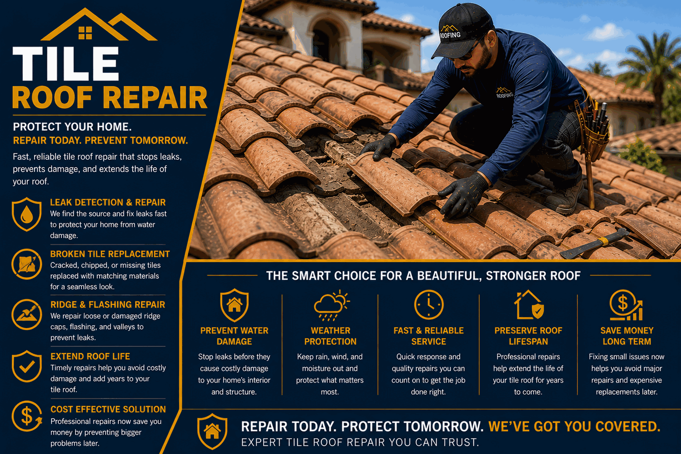 Irvine Tile Roof Repair