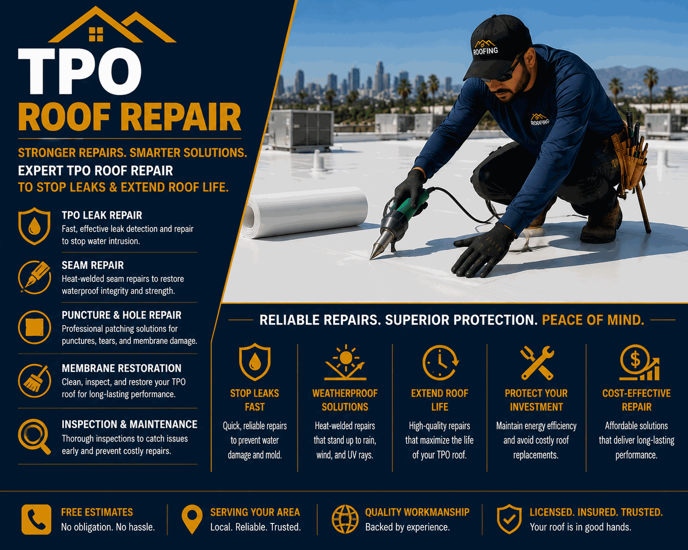 ​Santa Monica TPO Roof Repair